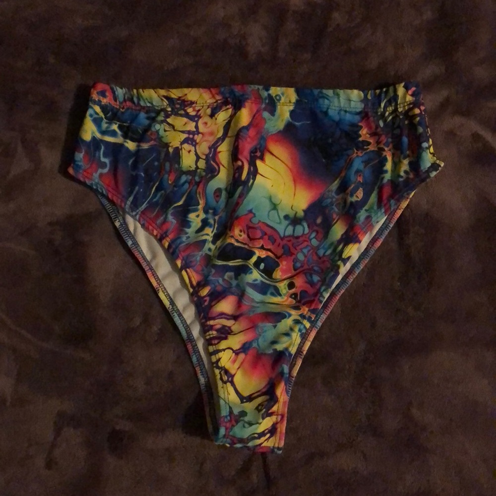 Highwaisted rave bottoms/ bathing suit